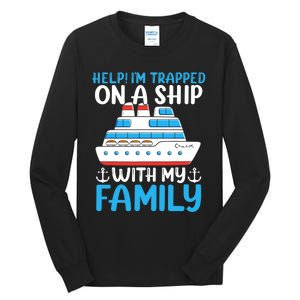 Funny Family Cruise Gifts Matching Vacation Group Cruising Tall Long Sleeve T-Shirt