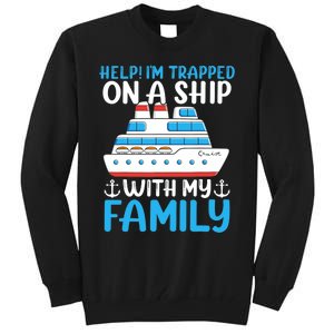 Funny Family Cruise Gifts Matching Vacation Group Cruising Tall Sweatshirt