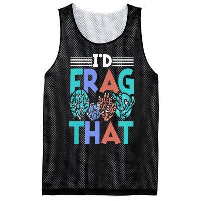 Funny Fish  Corals I'd Frag That Reef Mesh Reversible Basketball Jersey Tank