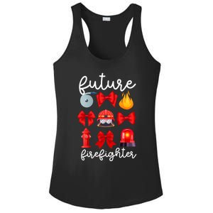 Future Firefighter Coquette Future Fire Funny Gift Ladies PosiCharge Competitor Racerback Tank