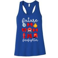 Future Firefighter Coquette Future Fire Funny Gift Women's Racerback Tank