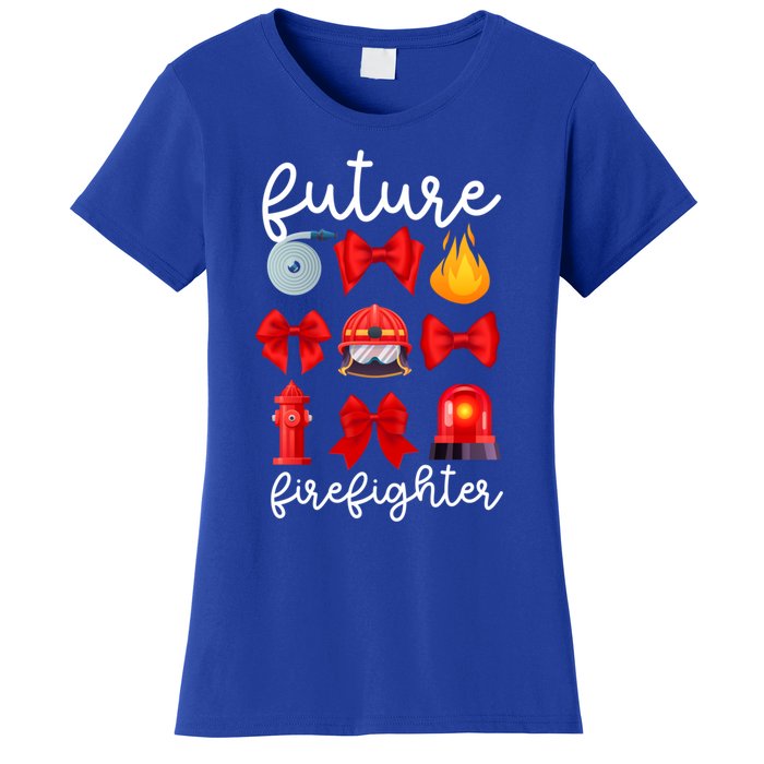 Future Firefighter Coquette Future Fire Funny Gift Women's T-Shirt