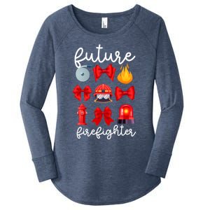 Future Firefighter Coquette Future Fire Funny Gift Women's Perfect Tri Tunic Long Sleeve Shirt