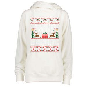 Funny Favorite Christmas Food Im Just Here For The Eggnog Gift Womens Funnel Neck Pullover Hood