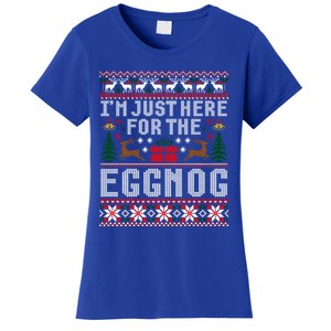 Funny Favorite Christmas Food Im Just Here For The Eggnog Gift Women's T-Shirt