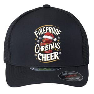 Firefighter Fireproof Christmas Cheer Cute Gift Flexfit Unipanel Trucker Cap