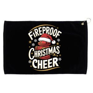 Firefighter Fireproof Christmas Cheer Cute Gift Grommeted Golf Towel