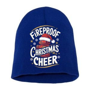 Firefighter Fireproof Christmas Cheer Cute Gift Short Acrylic Beanie