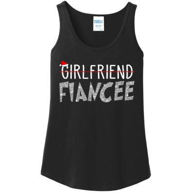 Fiancee Fiance Christmas Pajamas Engaged Couples Matching Ladies Essential Tank