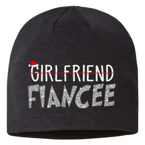 Fiancee Fiance Christmas Pajamas Engaged Couples Matching Sustainable Beanie