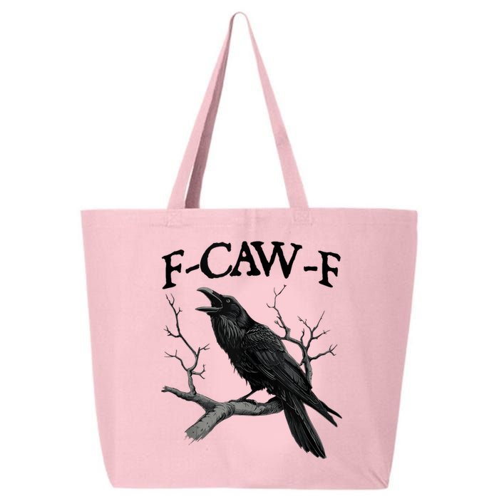 F-Caw-F - Funny Crow Black Crow, F-Caw-F Funny Black Bird 25L Jumbo Tote