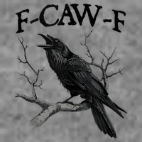 F-Caw-F - Funny Crow Black Crow, F-Caw-F Funny Black Bird Tall Sweatshirt