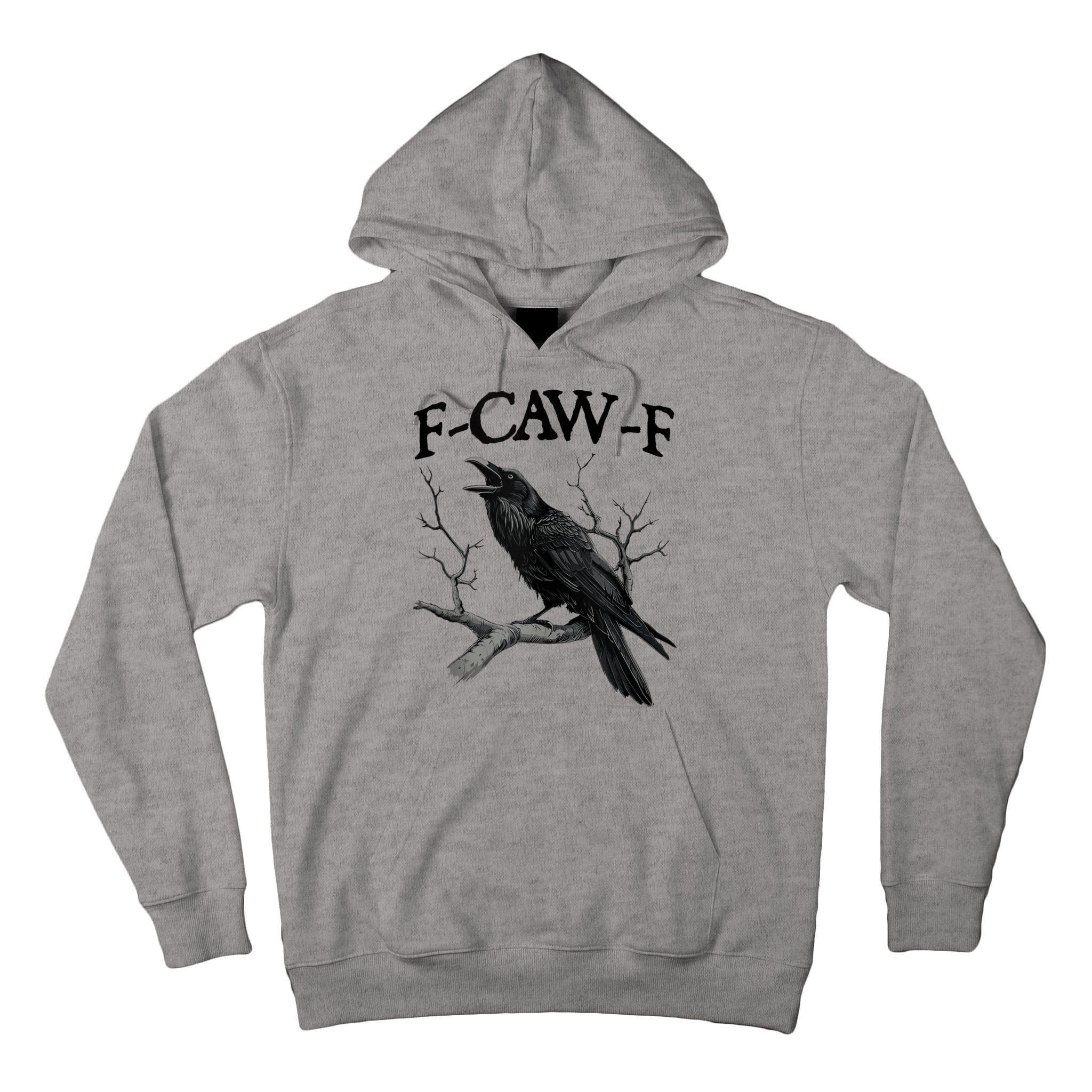 F-Caw-F - Funny Crow Black Crow, F-Caw-F Funny Black Bird Tall Hoodie