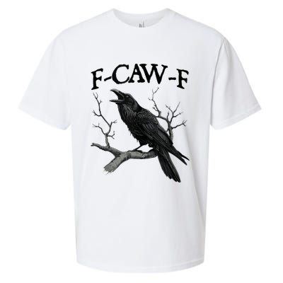 F-Caw-F - Funny Crow Black Crow, F-Caw-F Funny Black Bird Sueded Cloud Jersey T-Shirt