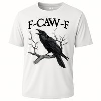 F-Caw-F - Funny Crow Black Crow, F-Caw-F Funny Black Bird Cooling Performance Crew T-Shirt