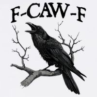 F-Caw-F - Funny Crow Black Crow, F-Caw-F Funny Black Bird Cooling Performance Crew T-Shirt
