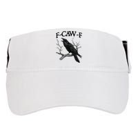 F-Caw-F - Funny Crow Black Crow, F-Caw-F Funny Black Bird Adult Drive Performance Visor