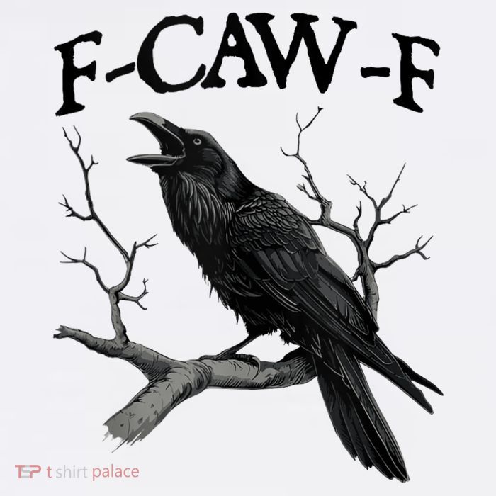 F-Caw-F - Funny Crow Black Crow, F-Caw-F Funny Black Bird Youth Performance Sprint T-Shirt