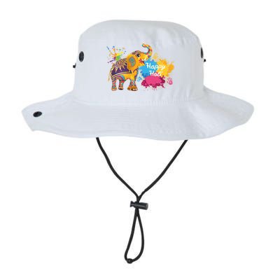 Funny Festival Colorful Elephant Color India Happy Holi Gift Legacy Cool Fit Booney Bucket Hat