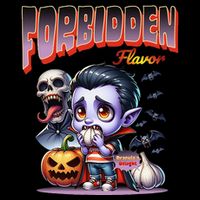 Forbidden Flavor Cute Dracula Halloween Garlic Theme City Backpack