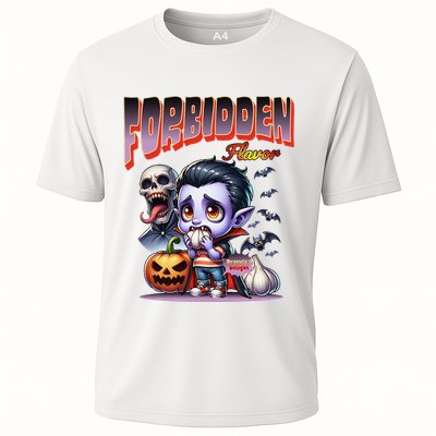 Forbidden Flavor Cute Dracula Halloween Garlic Theme Performance Shirt