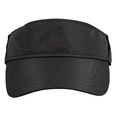 Funny F-CAW-F Crow Coffee Humor Graphic Gift Adult Drive Performance Visor