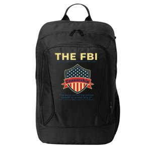 Funny FBI Censorship Conservative Gift City Backpack