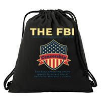 Funny FBI Censorship Conservative Gift Drawstring Bag