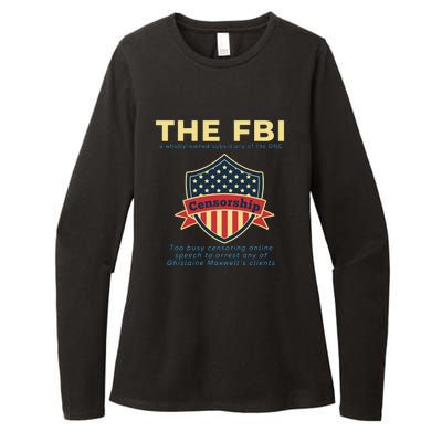 Funny FBI Censorship Conservative Gift Womens CVC Long Sleeve Shirt