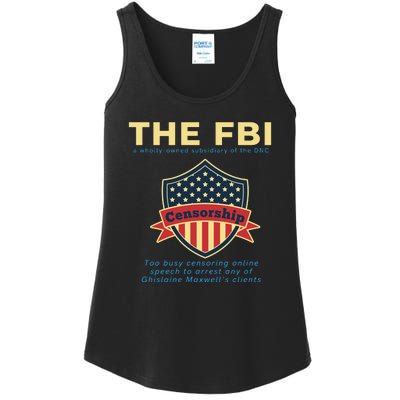 Funny FBI Censorship Conservative Gift Ladies Essential Tank