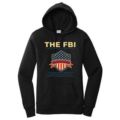 Funny FBI Censorship Conservative Gift Women's Pullover Hoodie