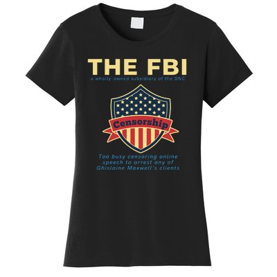 Funny FBI Censorship Conservative Gift Women's T-Shirt