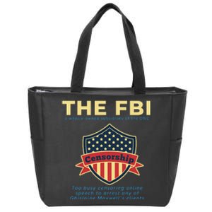 Funny FBI Censorship Conservative Gift Zip Tote Bag