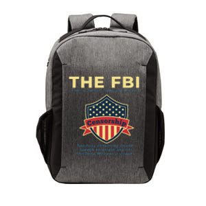 Funny FBI Censorship Conservative Gift Vector Backpack