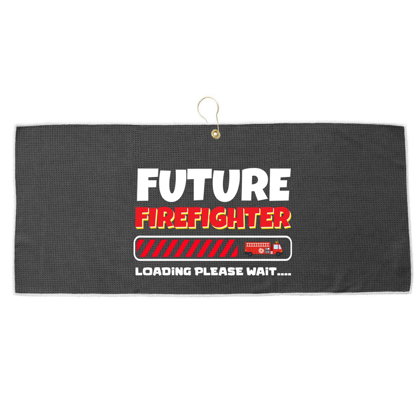Firefighter Fire Costume Future Firefighter Tools Great Gift Large Microfiber Waffle Golf Towel
