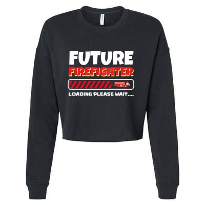 Firefighter Fire Costume Future Firefighter Tools Great Gift Cropped Pullover Crew