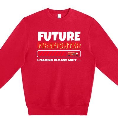 Firefighter Fire Costume Future Firefighter Tools Great Gift Premium Crewneck Sweatshirt