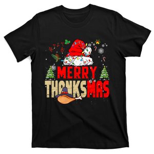 Funny Family Christmas Merry Thanksmas Cute Xmas Holiday Long Sleeve T-Shirt