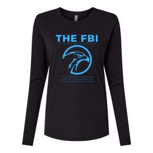 Funny FBI Censorship Conservative Gift Womens Cotton Relaxed Long Sleeve T-Shirt