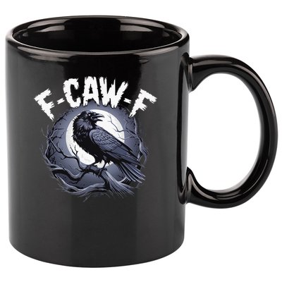 F-Caw-F  11oz C Handle Ceramic Mug