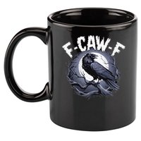 F-Caw-F  11oz C Handle Ceramic Mug