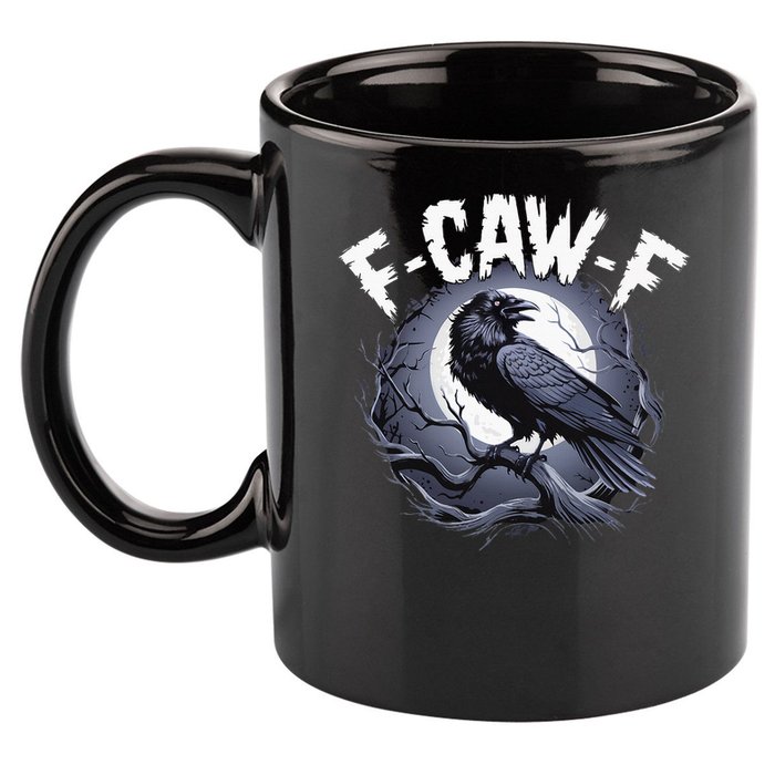 F-Caw-F  11oz C Handle Ceramic Mug