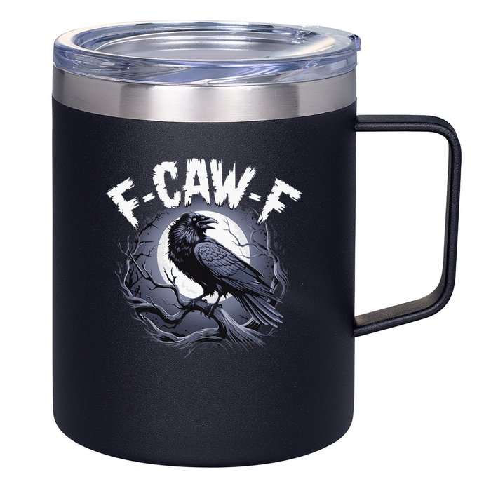 F-Caw-F  12oz Stainless Steel Coffee Mug