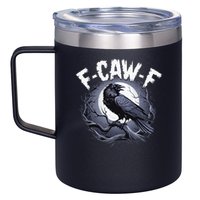 F-Caw-F  12oz Stainless Steel Coffee Mug