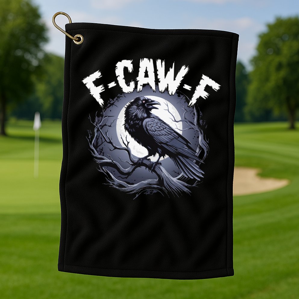 F-Caw-F  Golf Towel
