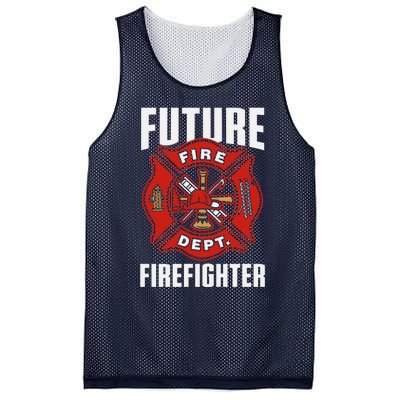 Future Firefighter Cute Firefighter for Boy Mesh Reversible Basketball Jersey Tank