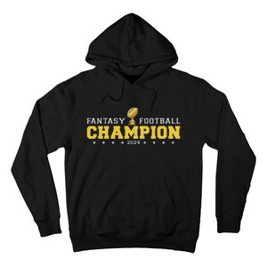 Fantasy Football Champion 2024 Shield Trophy Emblem Hoodie