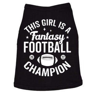 Fantasy Football Champion Statement Art Doggie Tank