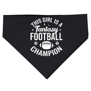 Fantasy Football Champion Statement Art USA-Made Doggie Bandana