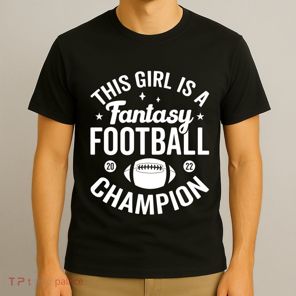 Fantasy Football Champion Statement Art T-Shirt